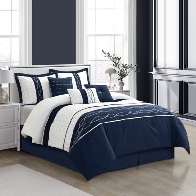 Penley 7 Piece Geometric Comforter Set
