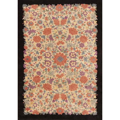 Tapis art floral Art déco