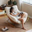 Chaise berçante simple moderne avec coussin amovible-273413316-273413318