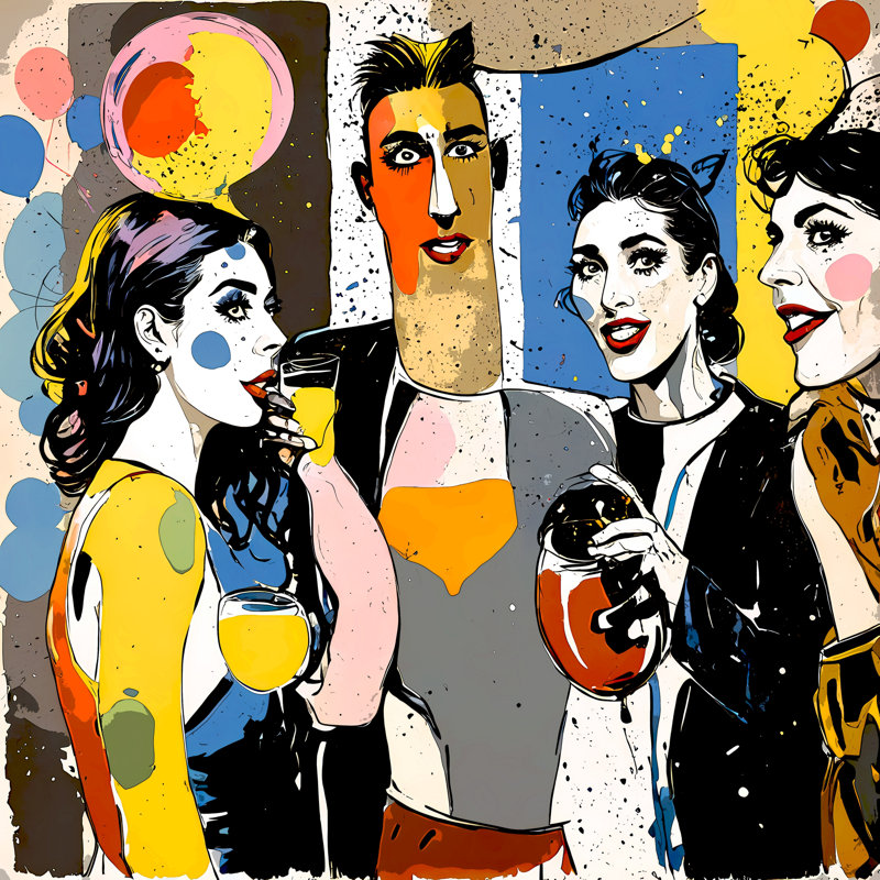 Fête, H 24 po x l 24 po