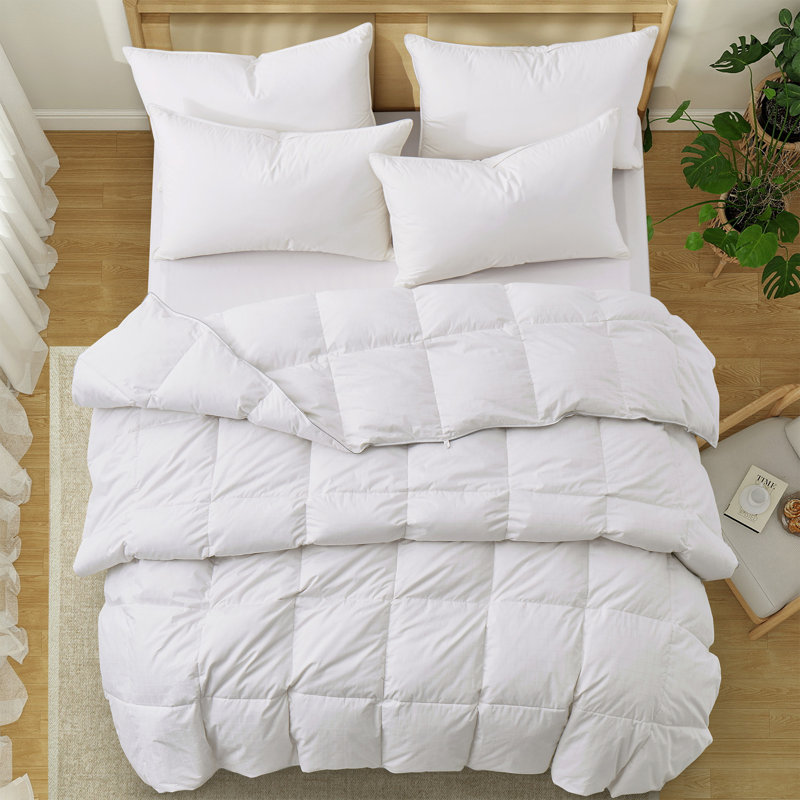 Édredon épais en duvet d'oie blanche, Lit simple