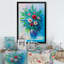 Vase multicolore et vert de fleurs - Décoration murale traditionnelle sur toile-120737970-120737981