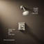 Garniture de valve de douche Memoir Stately Rite-Temp avec poignée levier et pomme de douche 2,5 GPM-37343395