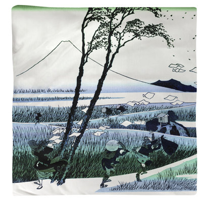 Serviette Katsushika Hokusai Ejiri dans la province de Suruga