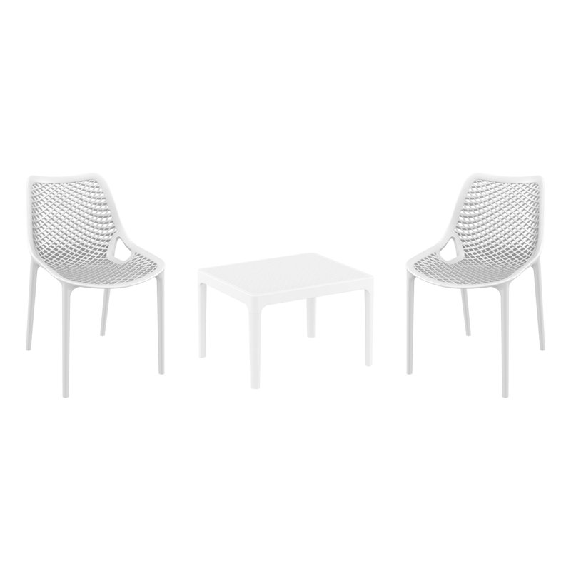 Farrah 2 Person Seating Set, White