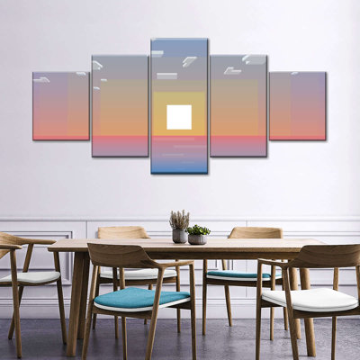 " Minecraft Sunset " 5 - Pieces