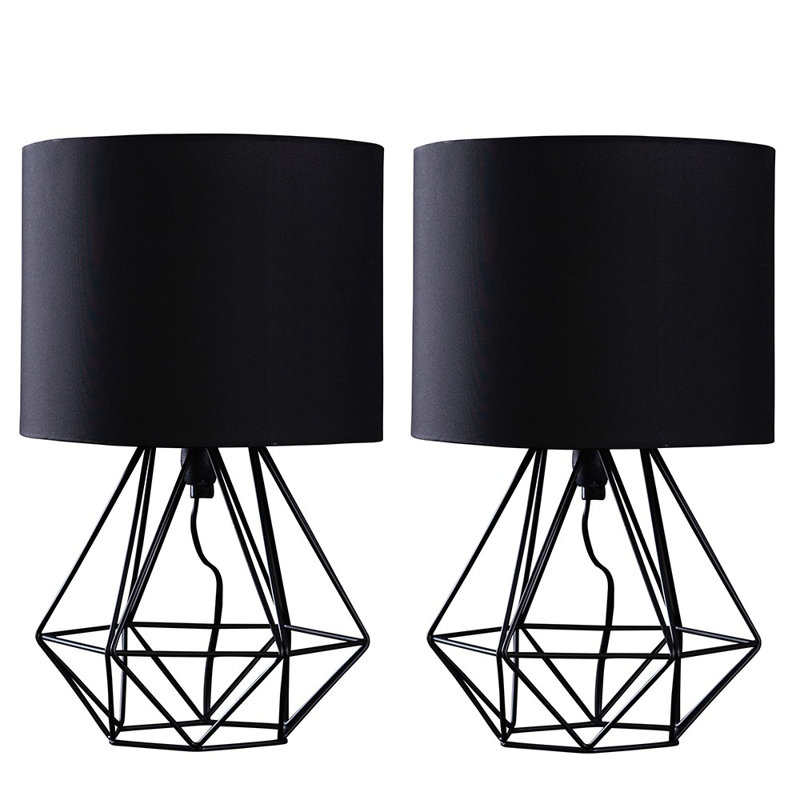 Butera Metal Table Lamp, No, Black