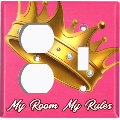 Patterned 2 - Gang Standard Combination Wall Plate