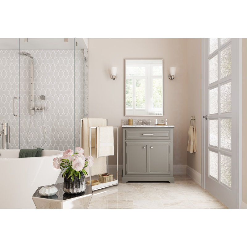 Kingston Brass Edenscape Freestanding 2-Tier Towel Rack, Brushed Nickel