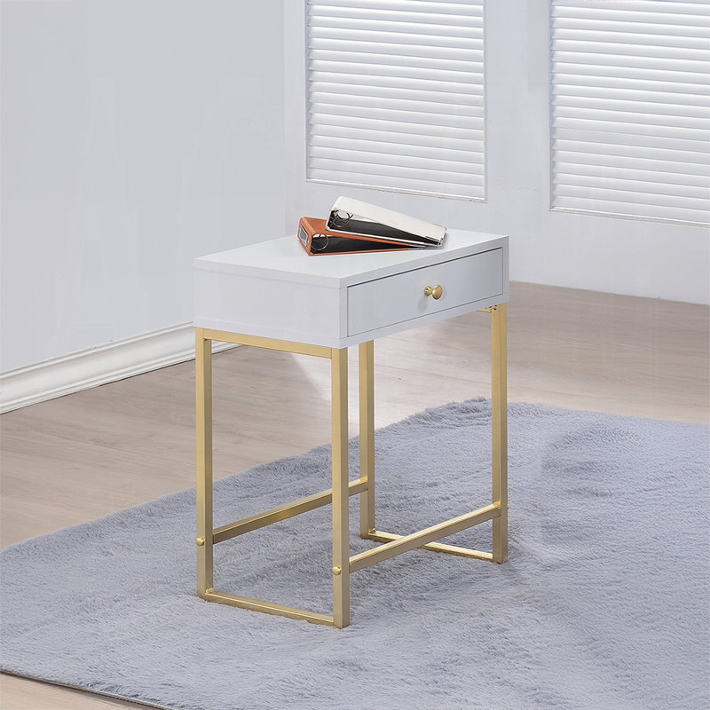 Table d'appoint Brickner, Rose/or