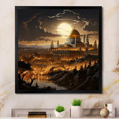 " Abstract Jerusalems Jewel Temple Landscape "