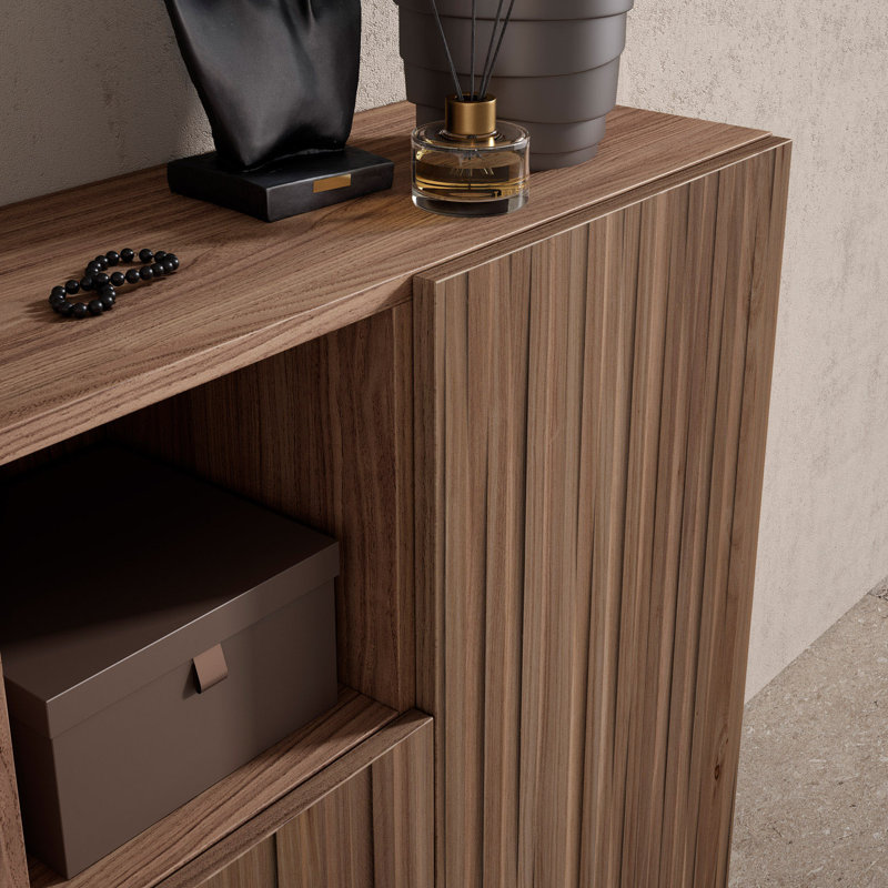 Moss 12 Pair Shoe Storage Cabinet, Wood