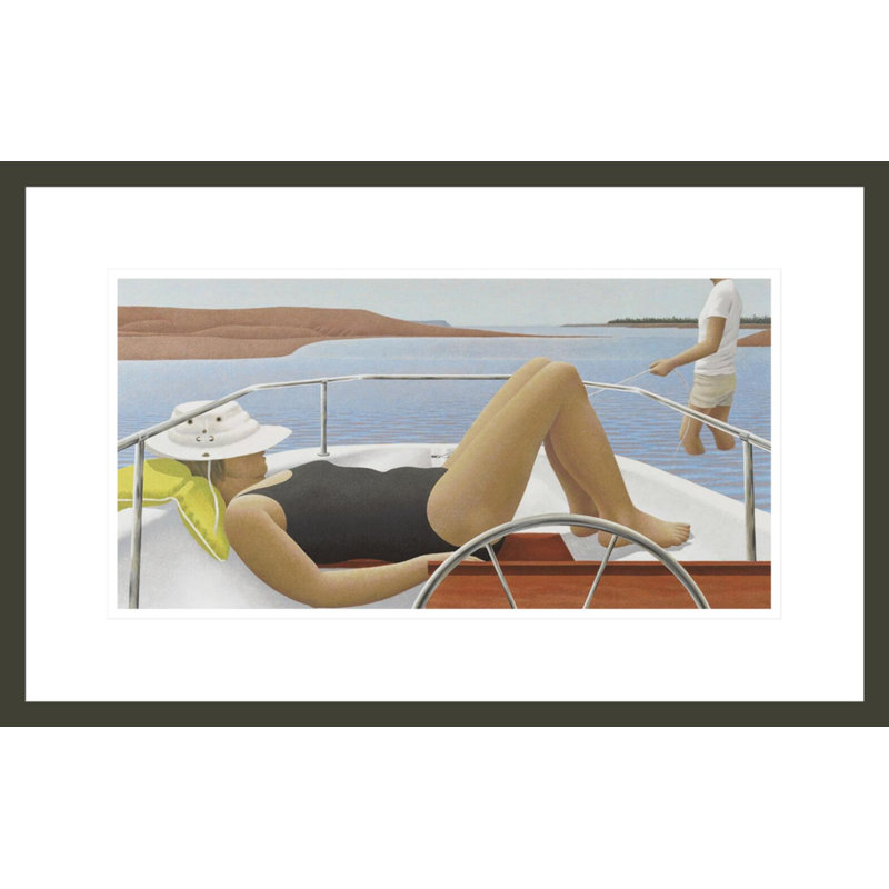 Low Tide par Alex Colville - estampe numérique encadrée, H 13,84 po x l 21,75 po