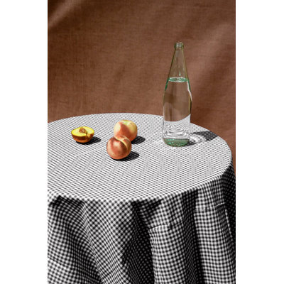 Cotton Checkered Tablecloth - Red