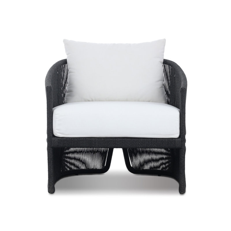 Mondira Outdoor Chair-Faux Black Hyacinth, Faux Black Hyacinth
