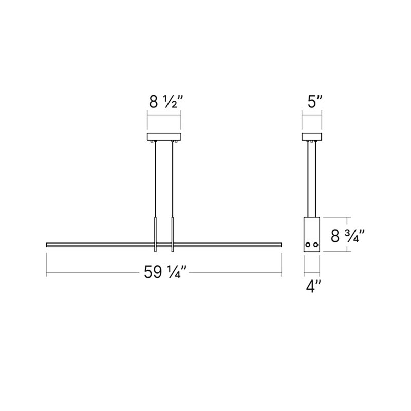 Fino 2 - Light LED Pendant, Polished Chrome