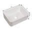 Lavabo de salle de bain rectangulaire en céramique blanche 16 "X12"-120676331
