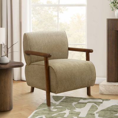 Accent Chair, 31"h, Upholstered, Living Room, Bedroom, Fabric, Solid Wood