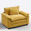 Fauteuil rembourré moderne à siège simple avec coussins Modern-1712294778