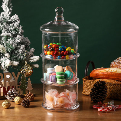 7393 ml 3 Tier Stacking Apothecary Jar