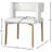 Caleb Upholstered Arm Chair in White-1340750130