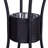 Rattan Wicker Bar Set For 3 PCS With Ice Buckets, Patio Furniture With 1 Bar Table And 2 Bar Stools