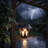  Solar Flame Metal Hanging Lanterns (Set Of 8)