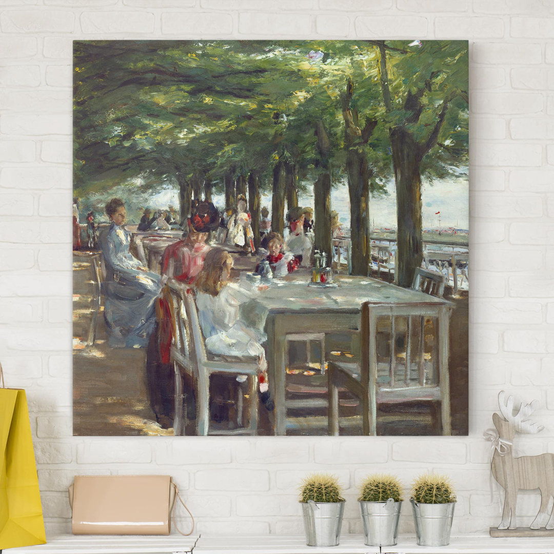 Leinwandbild Terrace of the Jacob Restaurant von Max Liebermann