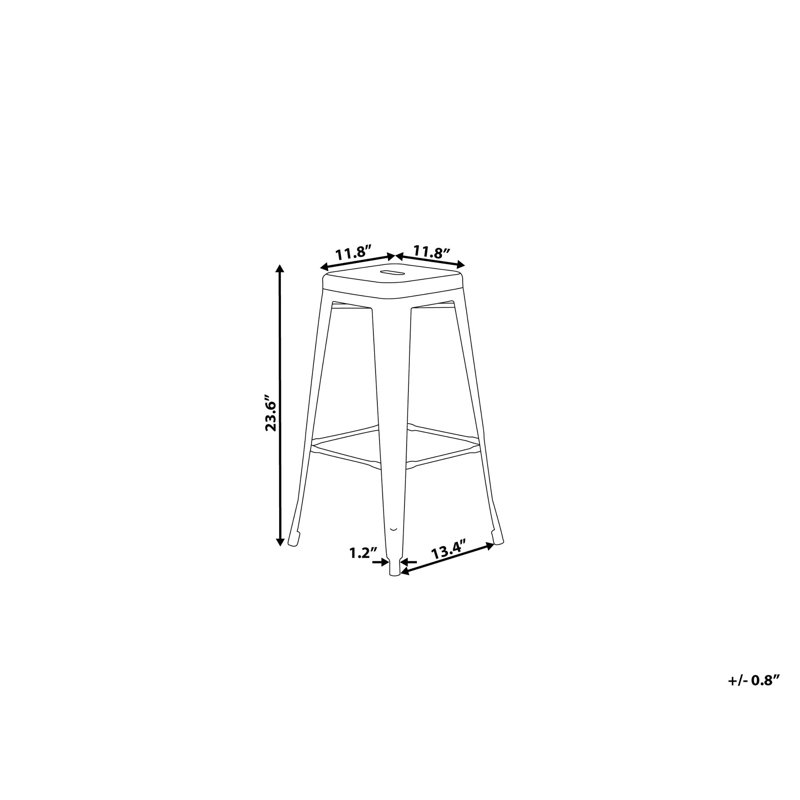 Iowa Park Counter Stool with Metal Frame