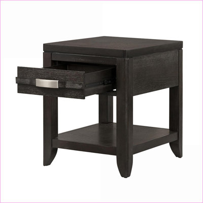 Traditional Natural Oak Veneer Coffee Table for Living Room, Functional Storage & Rich Aesthetic