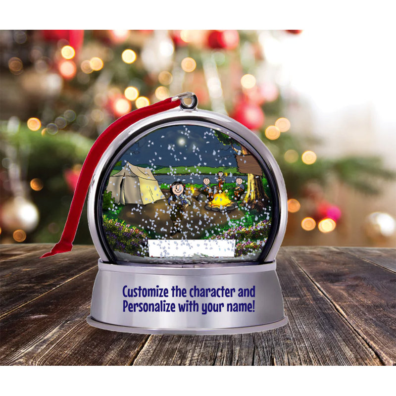 Magnet de boule à neige Brownie personnalisé - grand cadeau!, Oui