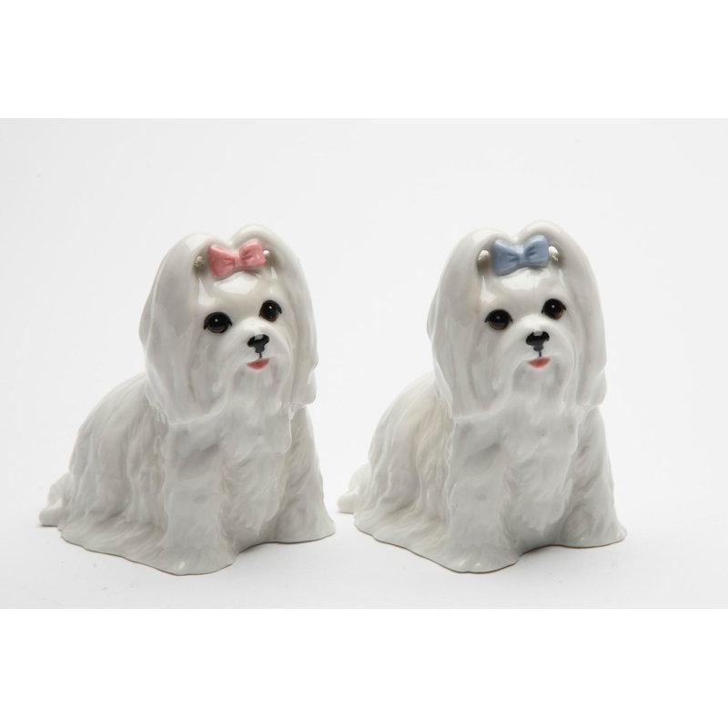 Cosmos Gifts Maltese 2 Piece Salt and Pepper Set