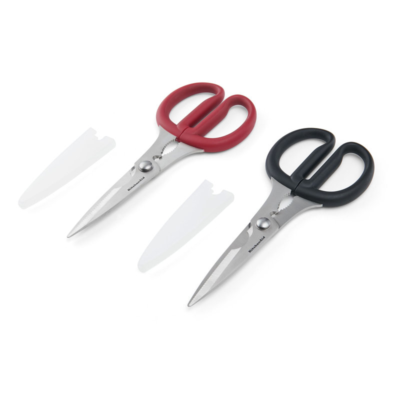 Kitchenaid Classic Multi-Purpose Shear Set, 2 Piece, Black/Red