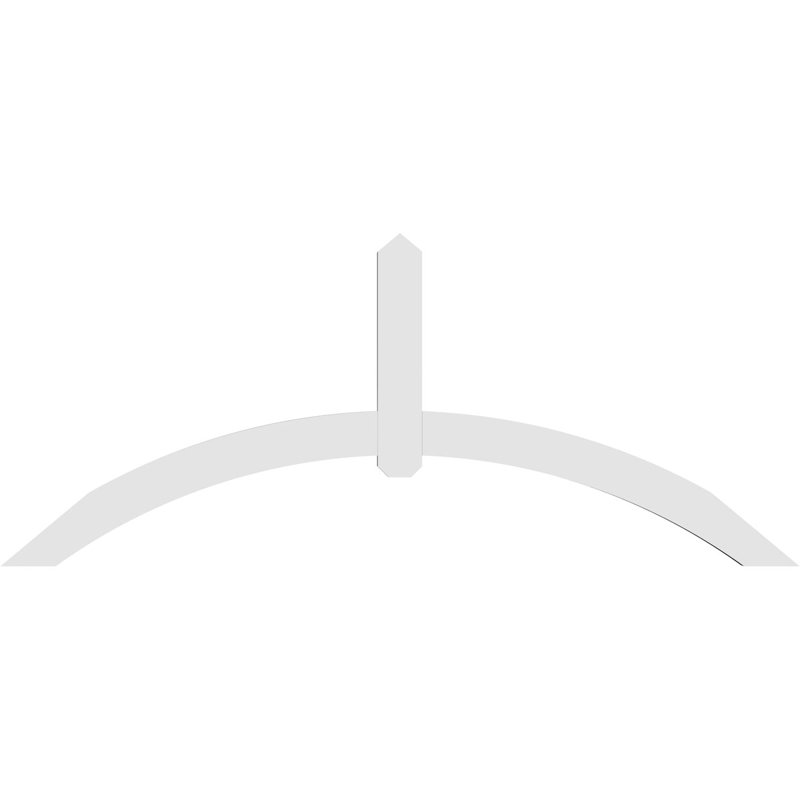 Support pour pignon en PVC Archdale, H 30 po x l 72 po (pas: 10/12), P 2 po x F 4 po