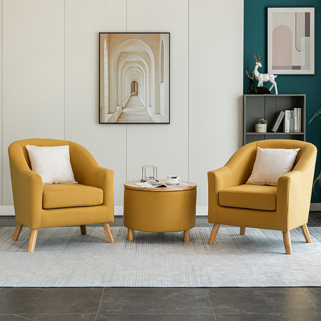 Corrigan Studio® Modern Simple Solid Wood Single Chair(Set of 2) | Wayfair