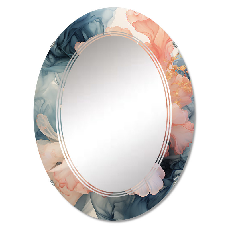 Leaview - Miroir mural moderne ovale, 30 po x 20 po
