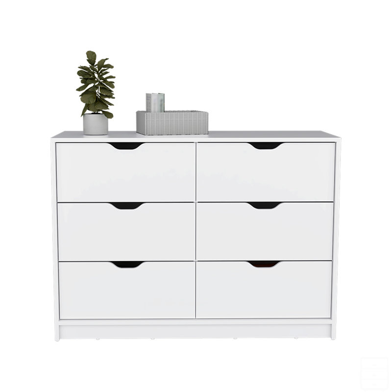 Commode, quatre tiroirs, Blanc