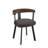 Drees Dining Chair with wooden backrest and arms-424926444