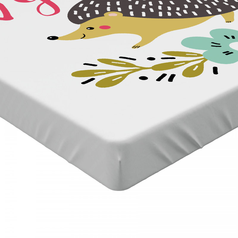 Hedgehog Microfiber Fitted Sheet, Queen Fitted Sheet