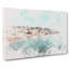 Shoreline of Sitges in Spain Watercolour - Wrapped Canvas-56662569