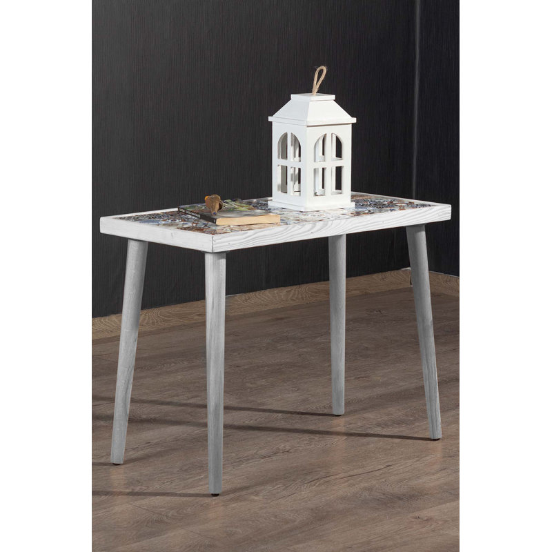 Table basse fabriquée à la main Erast, Blanc