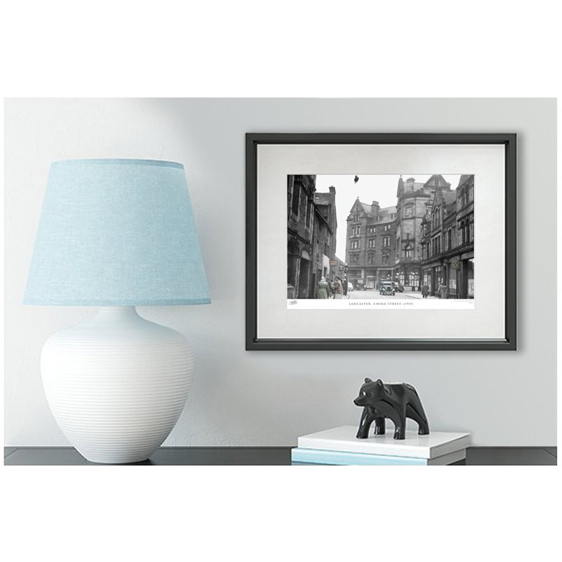 Lancaster, China Street C1955 - Single Picture Frame Print, 60cm H x 80cm W x 2.3cm D