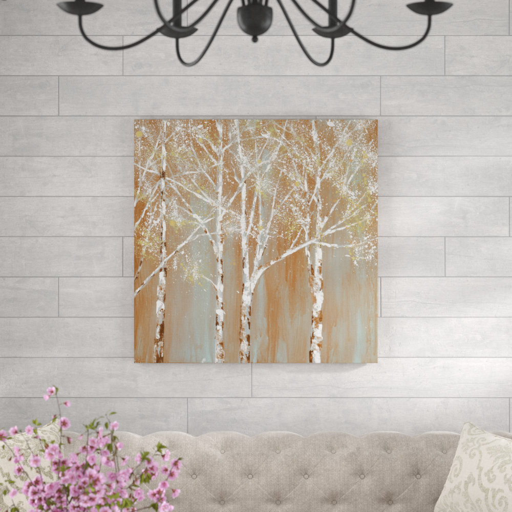 " Tree Splatter Blue Orange " Millwood Pines 