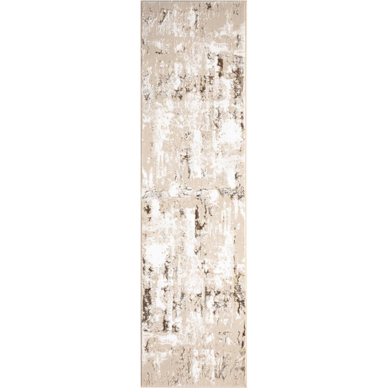 Raith Abstract Area Rug, Rectangle 60 x 110cm