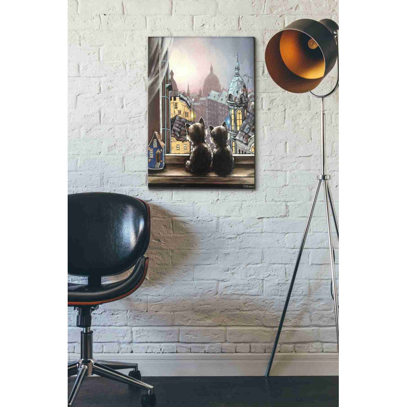 «Romantics» par Alexander Gunin, art mural sur toile, H 26 po x l 18 po x P 1,25 po