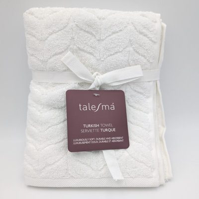 ROMANCE SET OF 12 WHITE HAND TOWELS