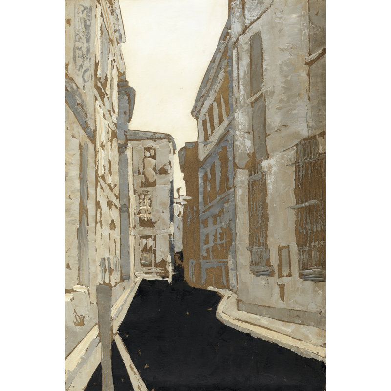 Non-Embellished Streets of Paris I - Wrapped Canvas Painting, 122cm H x 81cm W