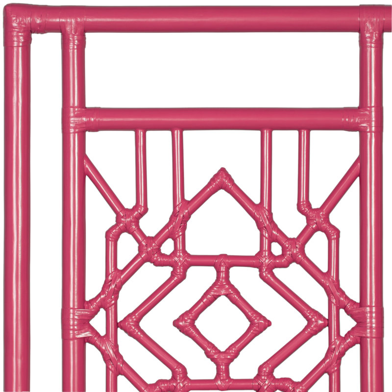 Lit plateforme à profil bas Tulum, Simple, Rose vif