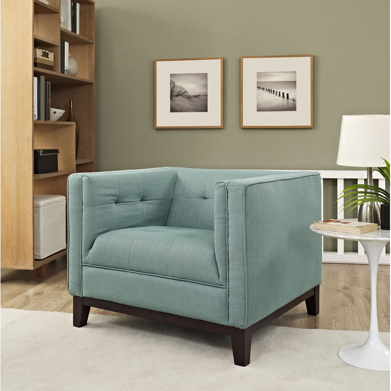 Fauteuil Modway Serve, Polyester bleu lagon