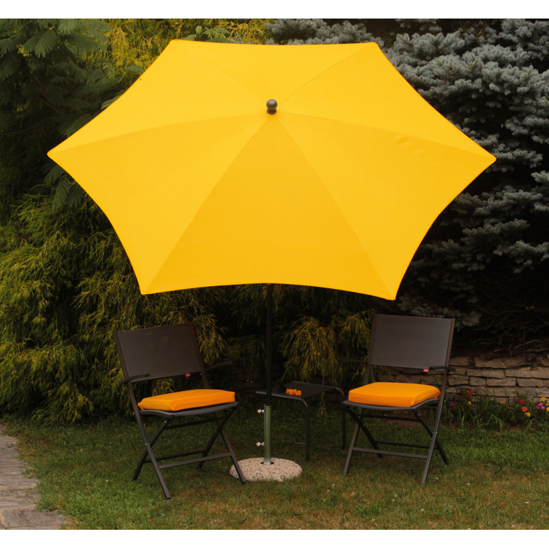 Giada 250cm Market Parasol, Yellow